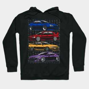 sti, evo, skyline and gt86 Hoodie